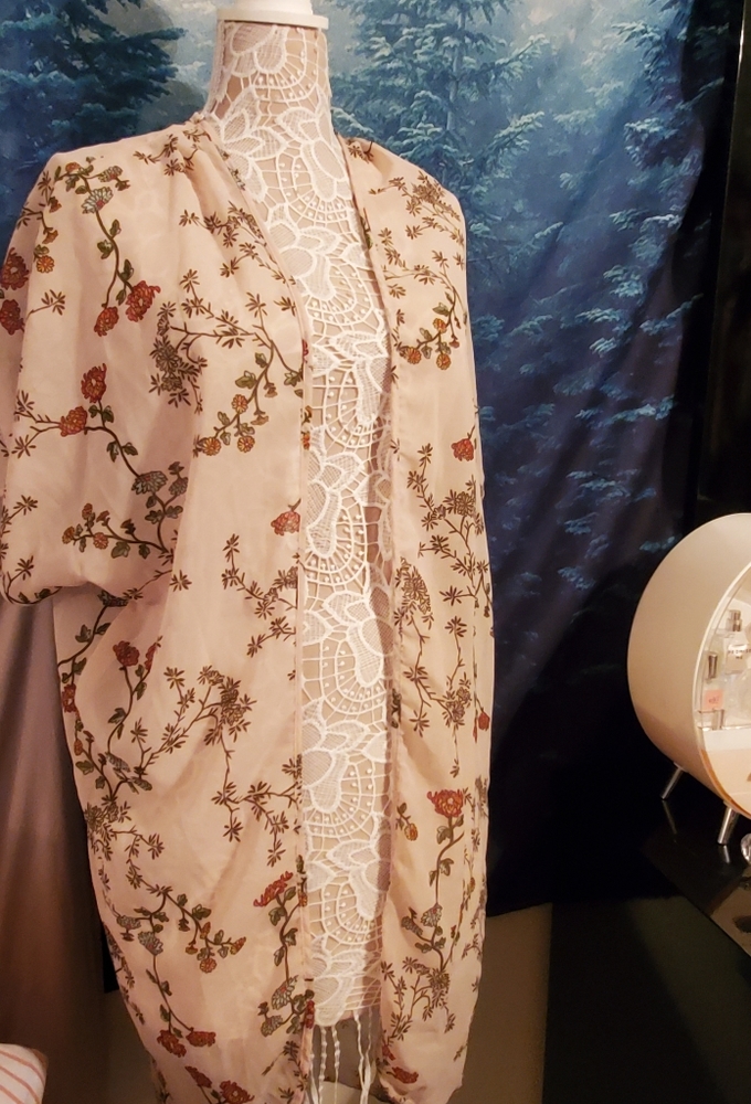 Live For Truth Kimono/Cardigan Sheer Top